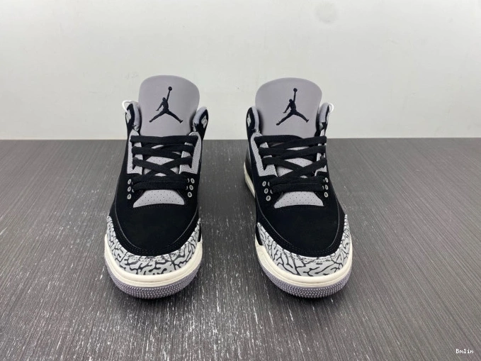 Bmlin Off Jordan Air 3 Noir CK9246-001 WMNS 0718